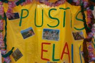 Stoffbahn mit Pusti Helau