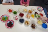 Obstsorten stehe auf einem Tisch