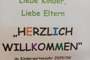 Herzlich Willkommen im Kindergartenjahr 2025/2026