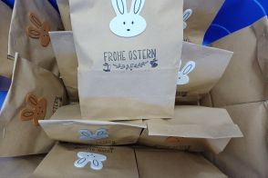 Kleine Tüten mit Hasen drauf