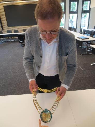 Unsere schlauen Eulen besuchen den Bürgermeister